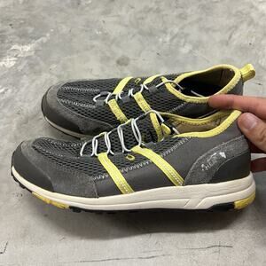 OluKai Kia'i Trainer Women's Sneakers Shoes Size 9 Gray Yellow